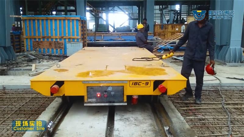 motorized die cart for foundry plant 120 tons